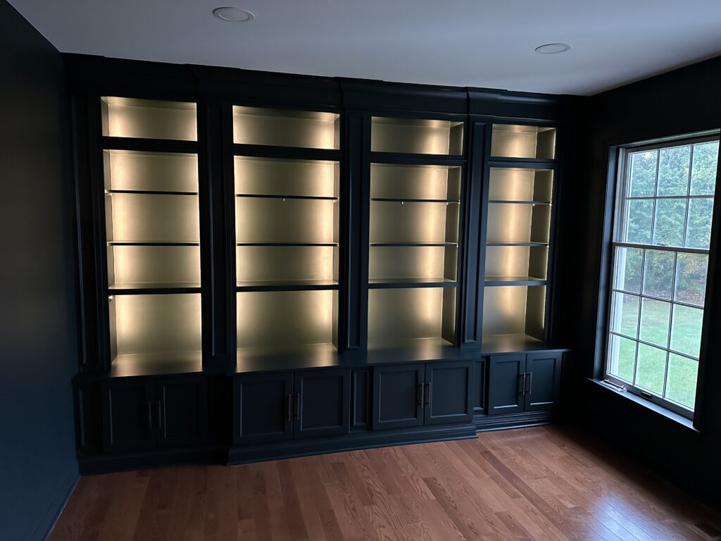 built ins with lighting